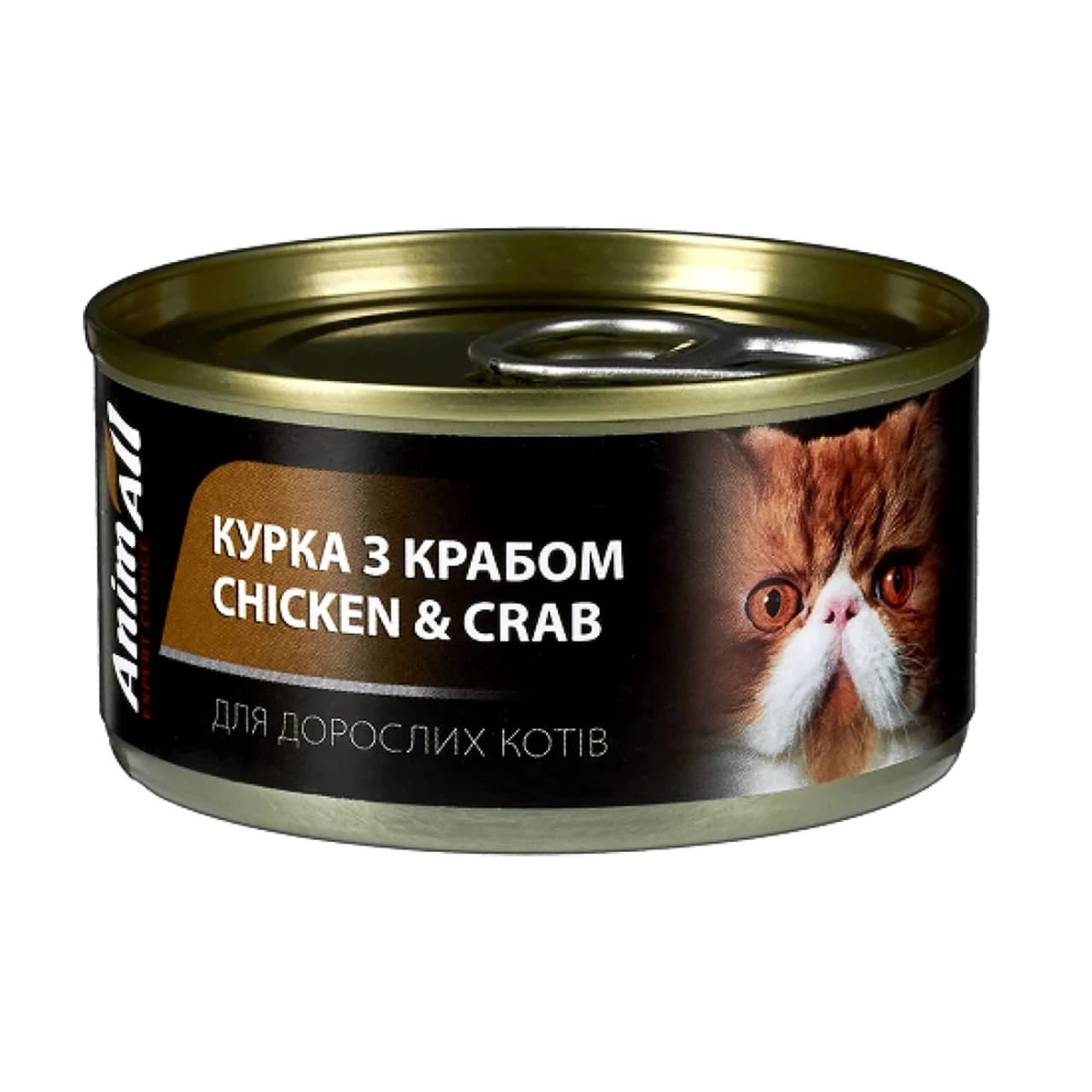 Консерва AnimAll для котів, курка з крабом, 85 г
