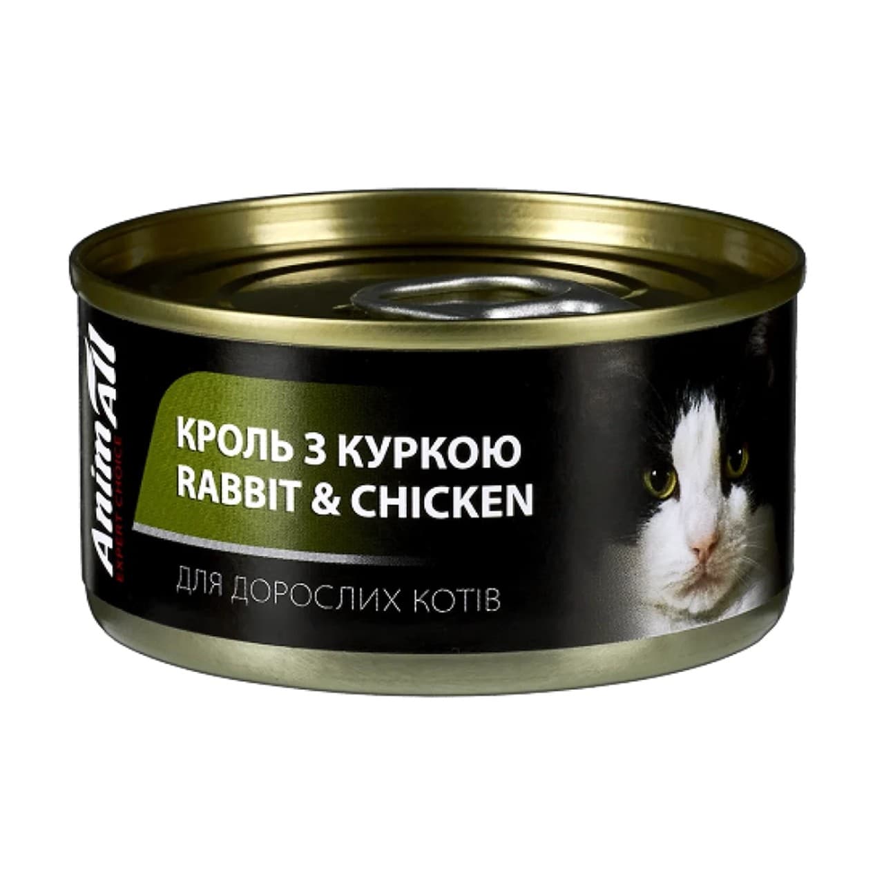 Консерва AnimAll для котів, кролик та курка, 80 г