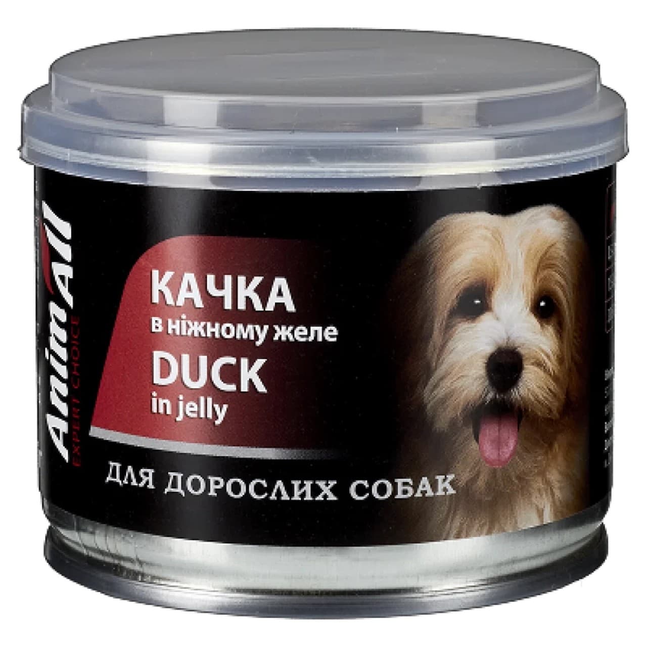 Корм вологий AnimAll для собак, качка в ніжному желе, 195 г