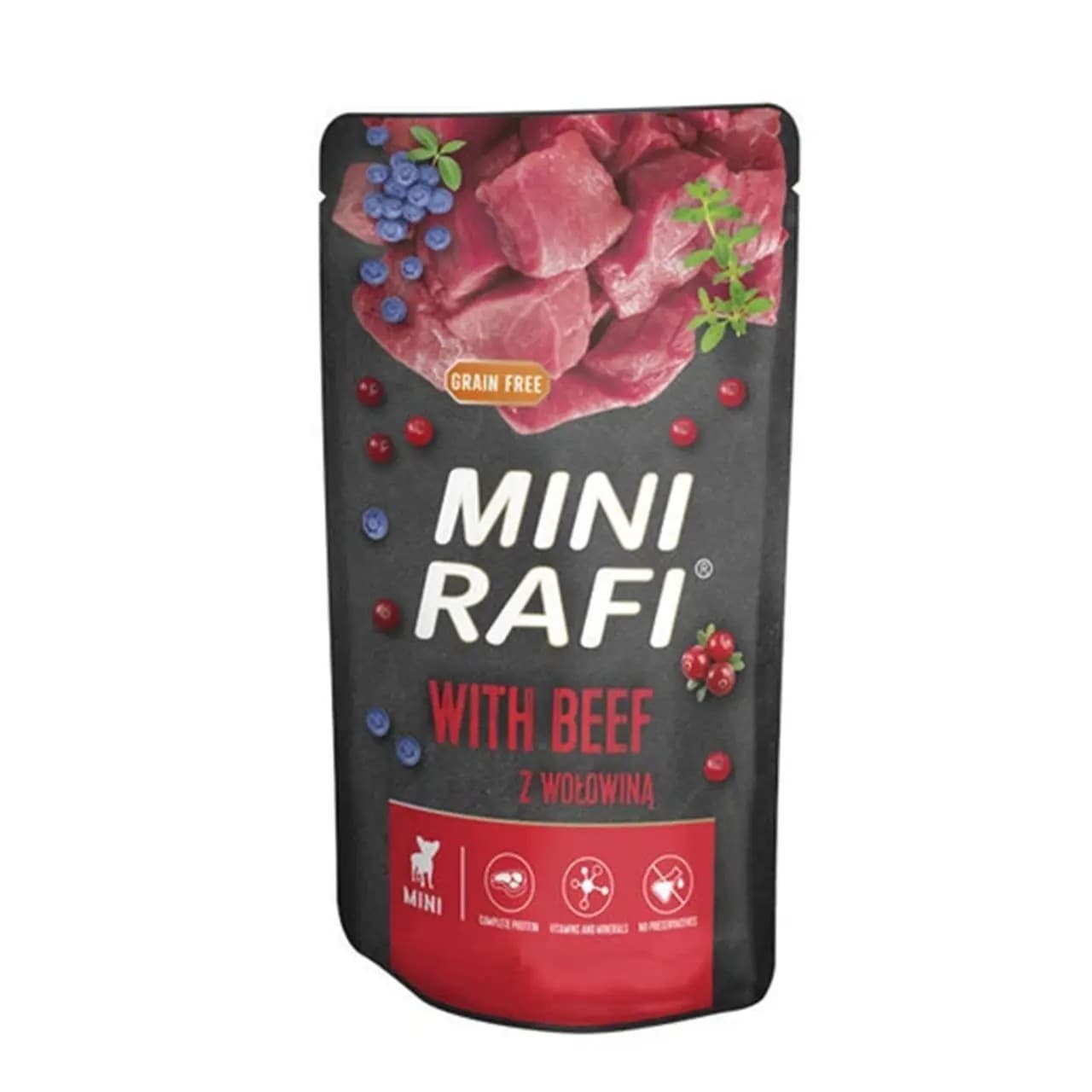 Вологий корм Dolina Noteci Rafi Mini з яловичиною 150 г