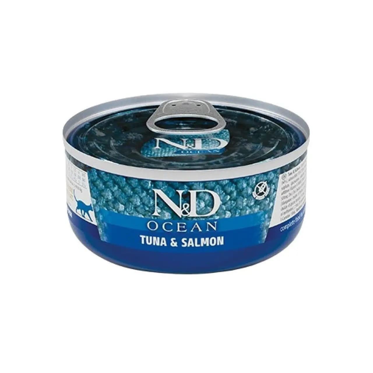 Вологий корм Farmina N&D Grain Free Ocean тунець та лосось 70 г