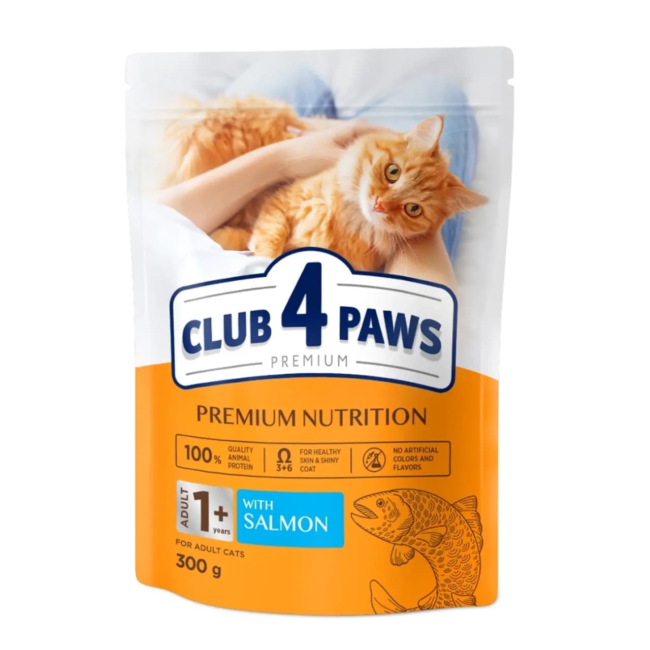 Сухий корм Club 4 Paws з лососем 300 г
