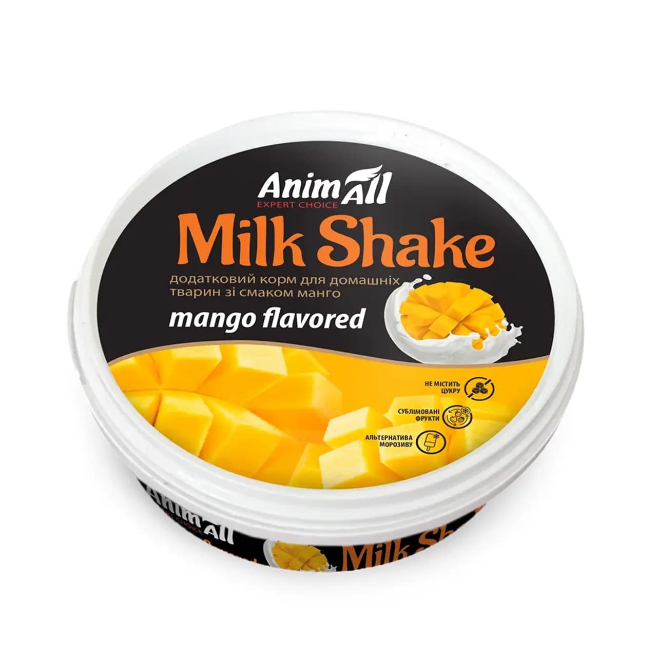 Додатковий корм AnimAll MilkShake для котів та собак зі смаком манго 30 г