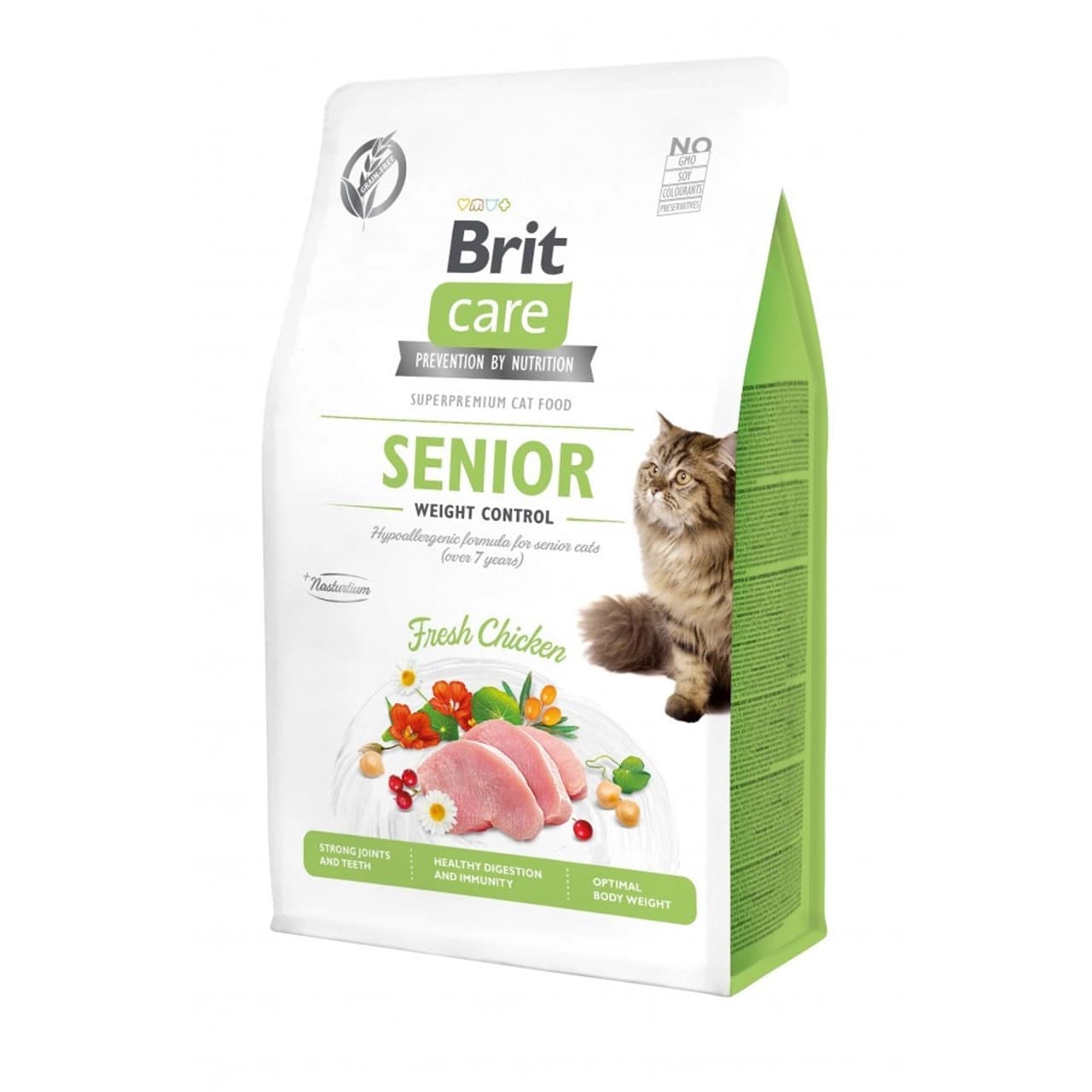 Сухий корм Brit Care Cat Grain Free Senior Weight Control для котів з куркою 400 г