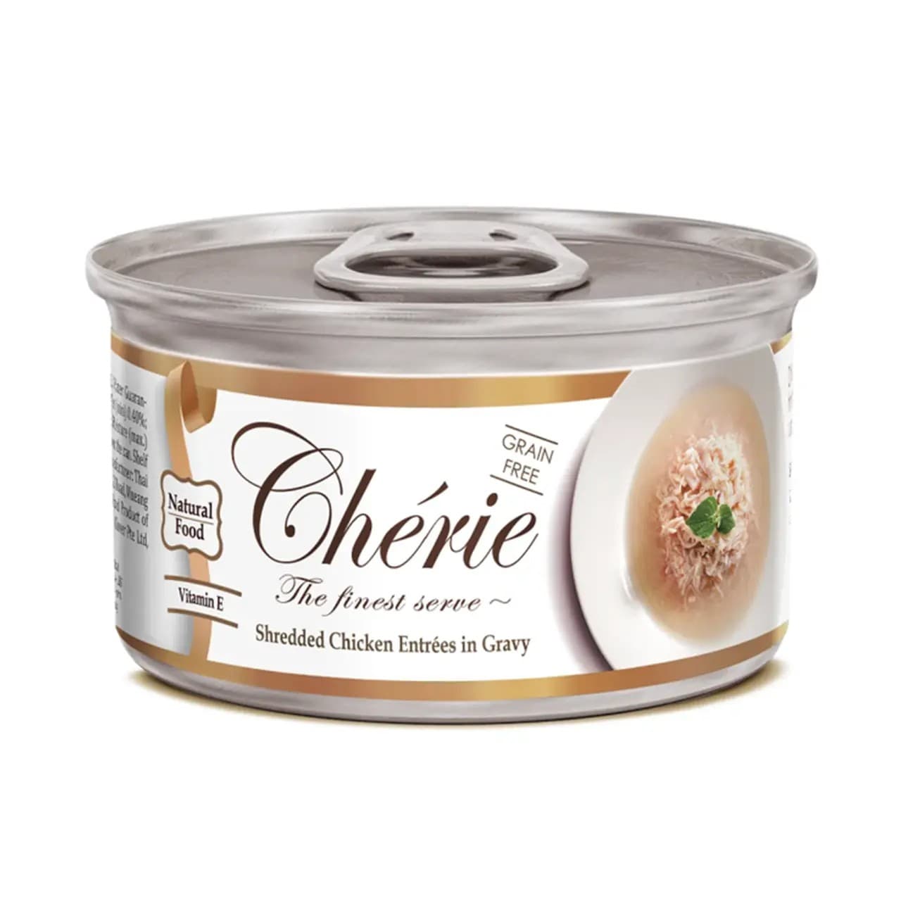 Вологий корм Cherie для котів зі шматочками курки в соусі 80 г