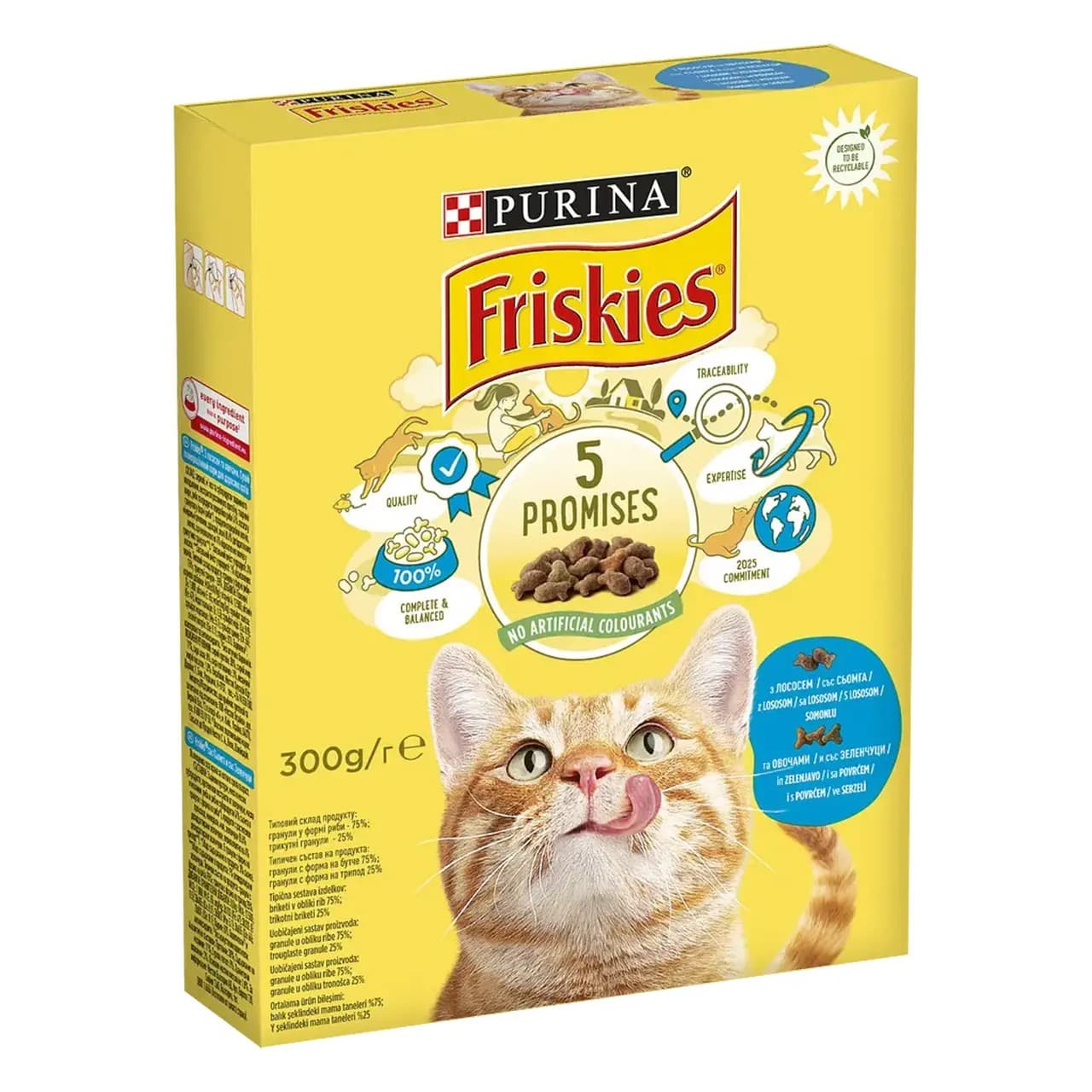 Корм сухий Friskies з лососем та овочами 300 г
