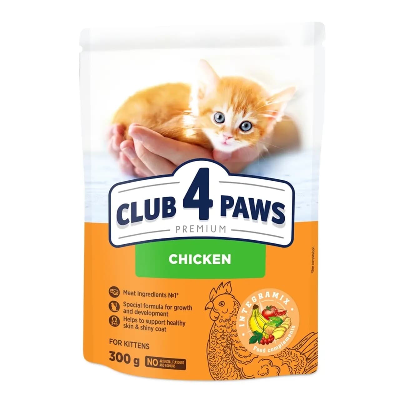 Сухий корм Club 4 Paws Kittens з куркою 300 г