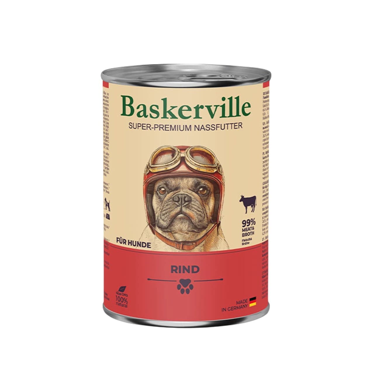 Вологий корм Baskerville для дорослих собак яловичина 400 г
