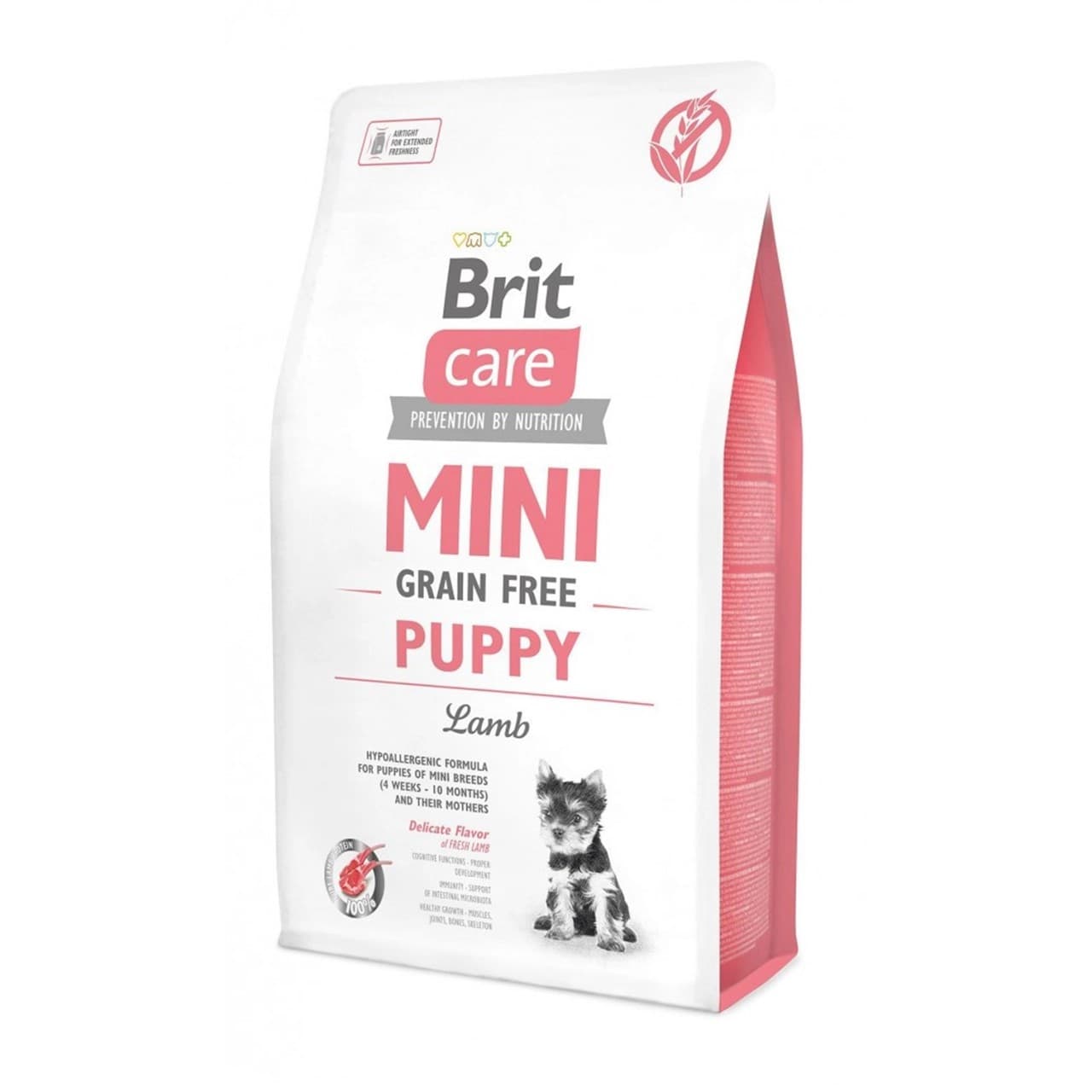 Сухий корм Brit Care Grain Free Mini Puppy Lamb для цуценят малих порід з ягням 2 кг