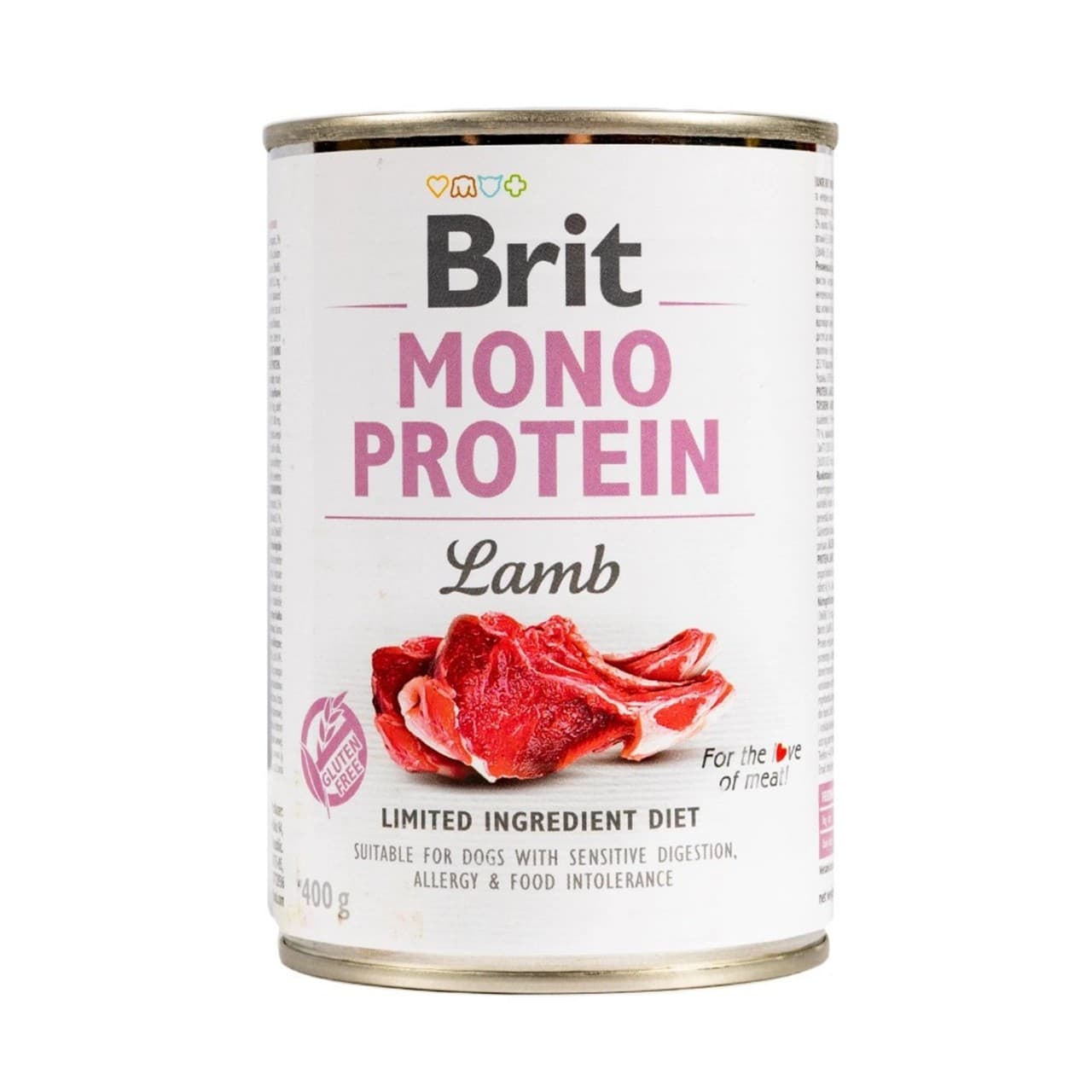 Вологий корм Brit Mono Protein Lamb для собак з ягнятиною 400 г