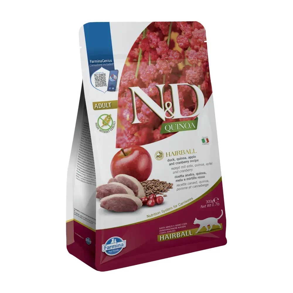 Сухий корм Farmina N&D Quinoa Hairball Adult асорті 300 г