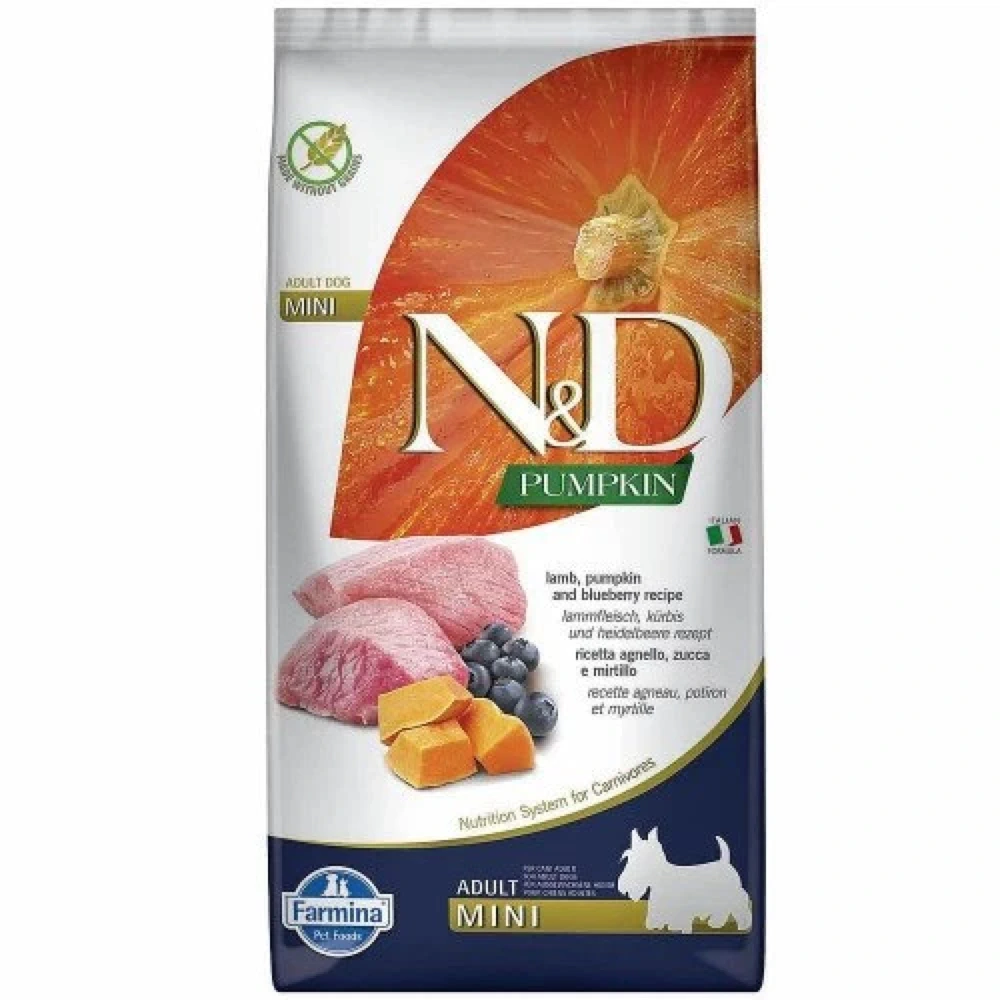 Сухий корм Farmina N&D Pumpkin Mini Adult Lamb & Blueberry ягня та чорниця 2.5 кг