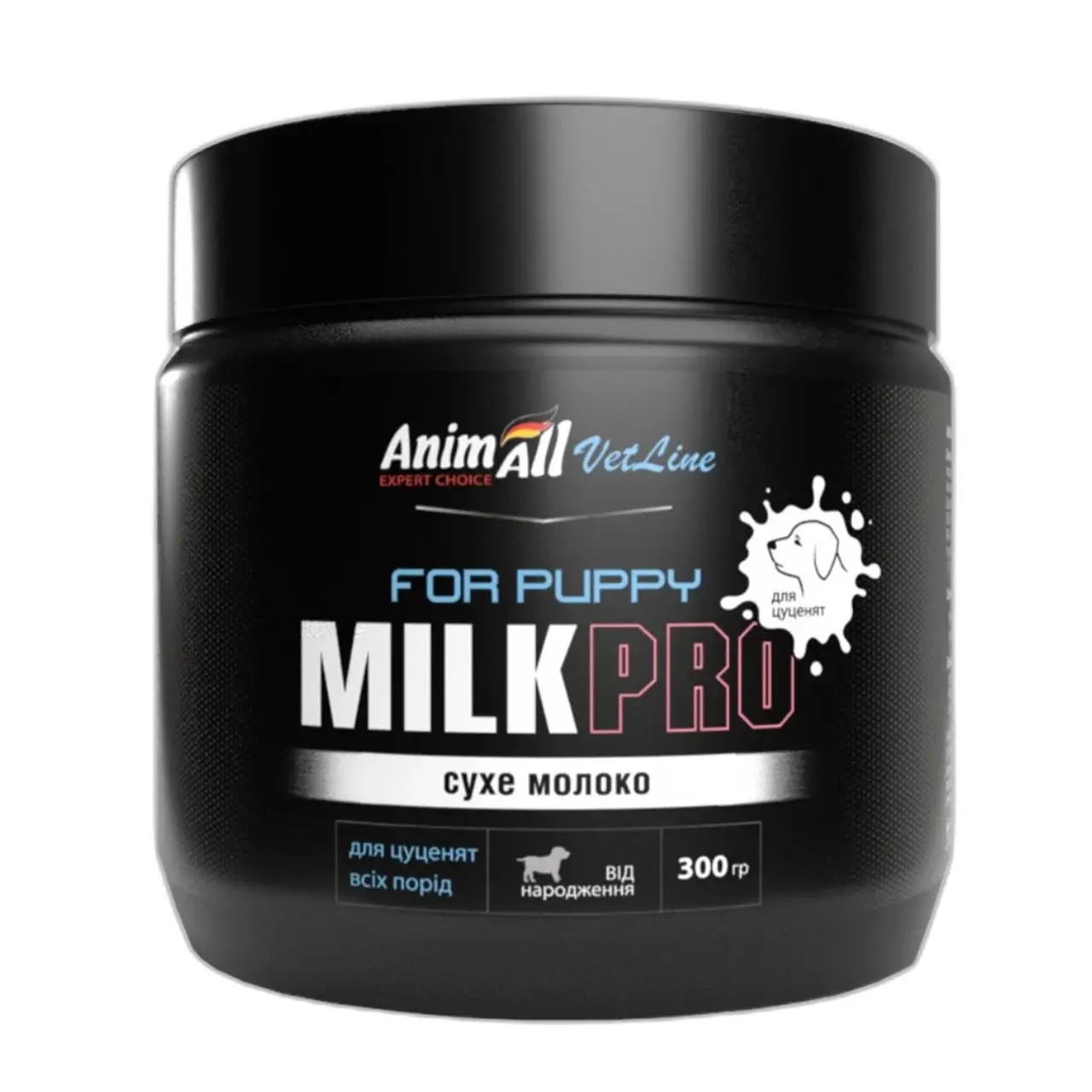 Сухе молоко AnimAll VetLine Milk Pro For Puppy для цуценят всіх порід від народження 300 г Сухе молоко AnimAll VetLine Milk Pro For Puppy для цуценят всіх порід від народження 300 г