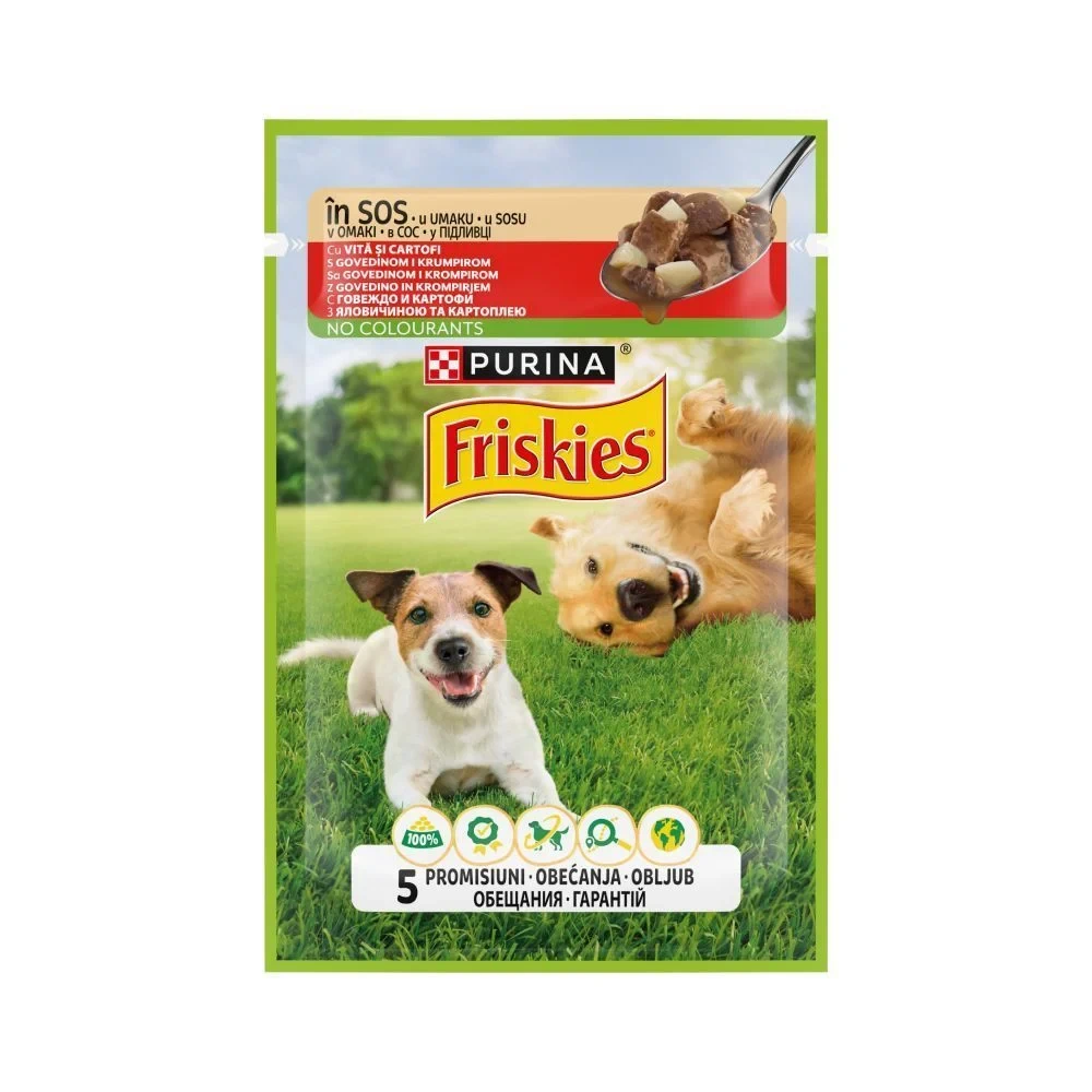 Вологий корм Friskies Adult яловичина та картопля 85 г