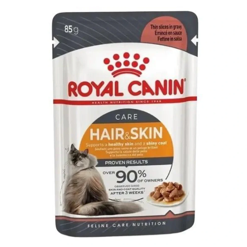 Вологий корм Royal Canin Care Hair & Skin для котів з куркою 85 г