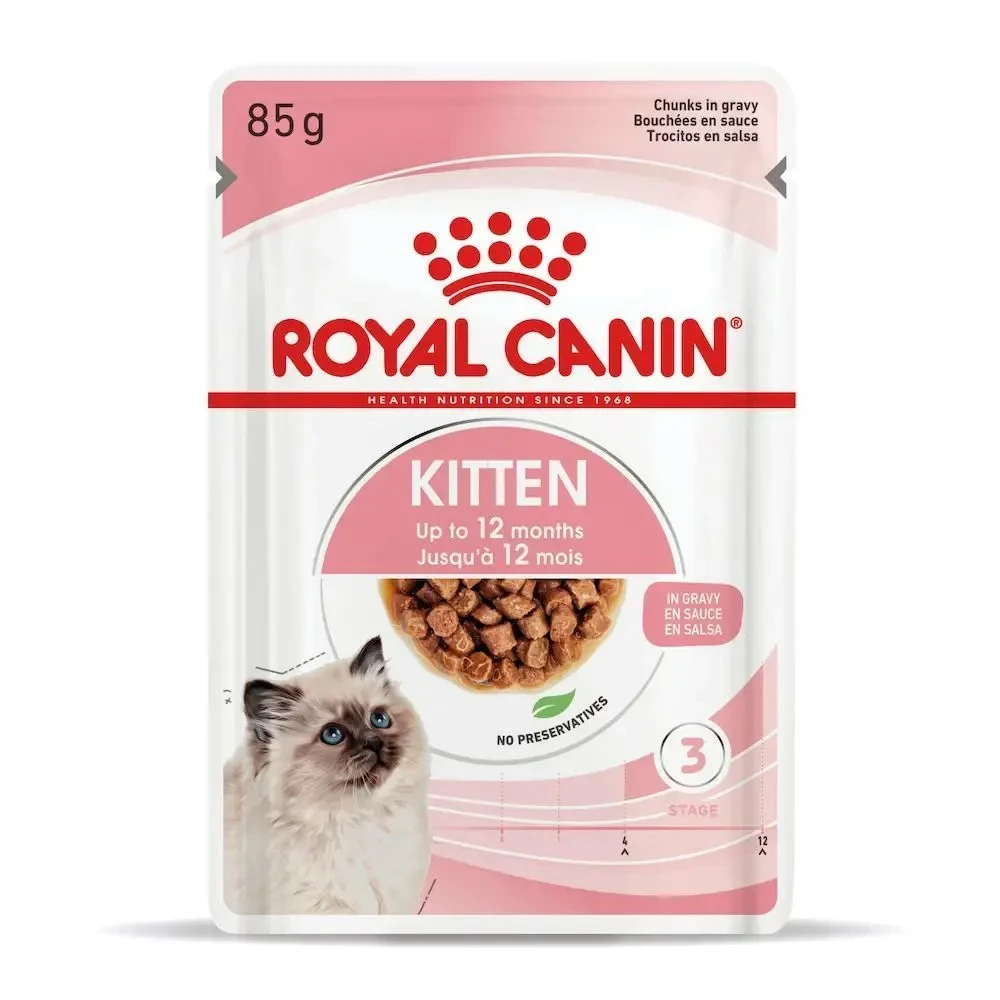 Вологий корм Royal Canin Kitten Instinctive Gravy для кошенят з куркою 85 г