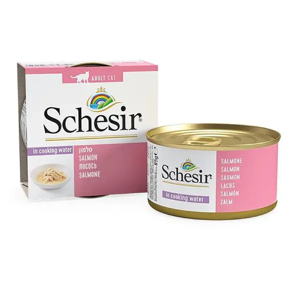 Вологий корм Schesir Adult Cat Salmon Natural Style для котів з лососем 85 г