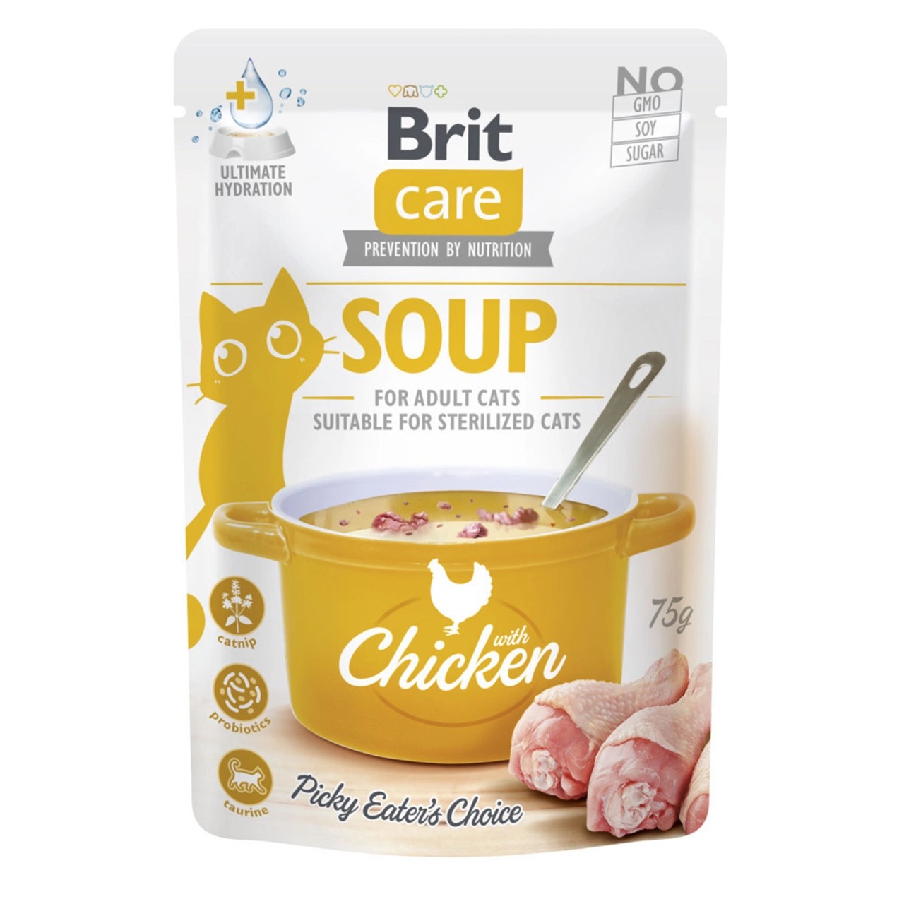 Вологий корм Brit Care Soup Chicken для котів суп з курка 75 г Вологий корм Brit Care Soup Chicken для котів суп з курка 75 г
